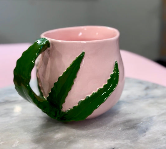 Pink Aloe Vera Mug