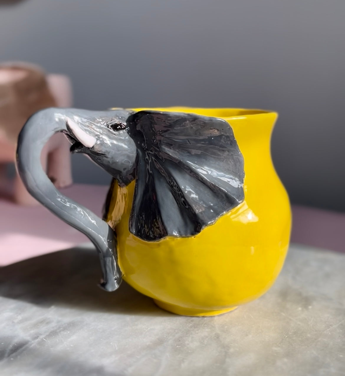 Yellow Elephant Mug