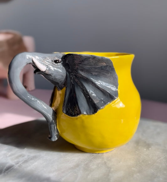 Yellow Elephant Mug